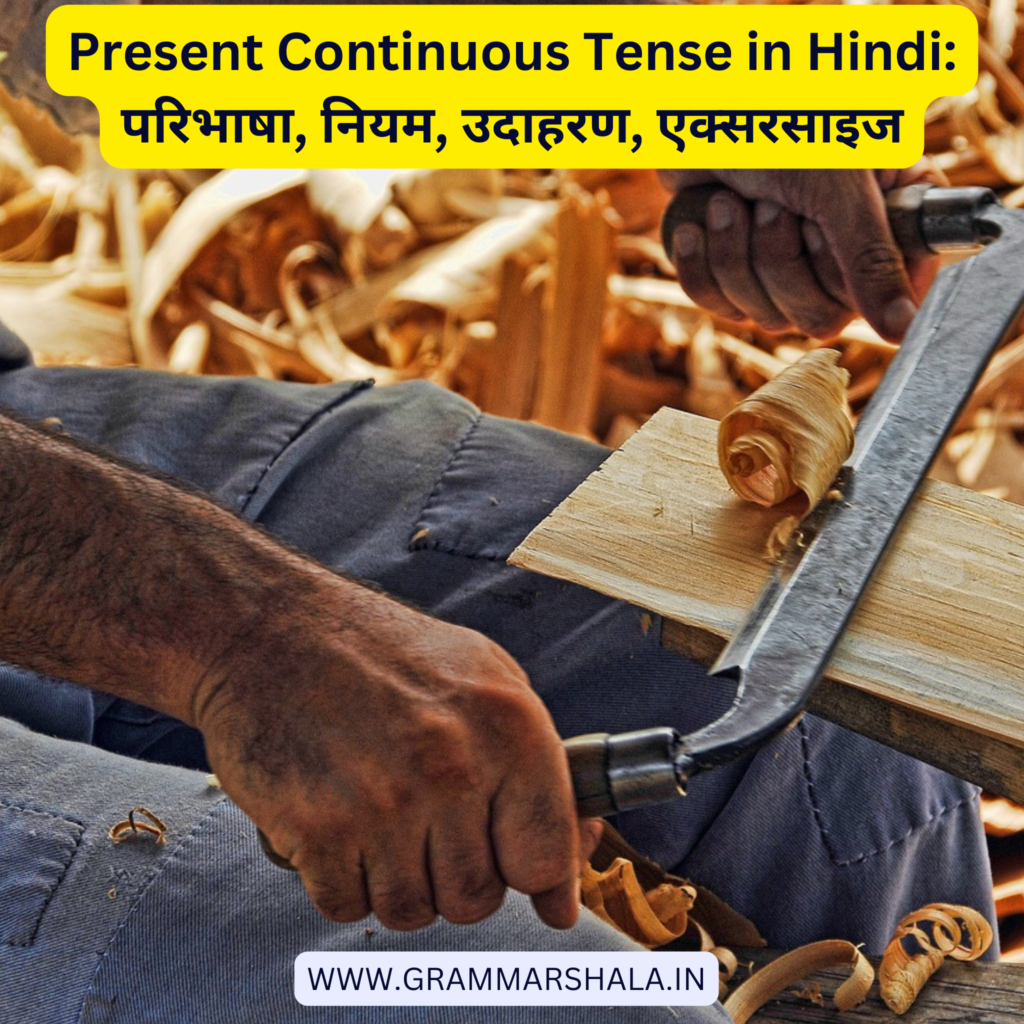 Present Continuous Tense in Hindi: परिभाषा, नियम, उदाहरण, एक्सरसाइज